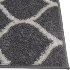 Rugs.com Lattice Frieze Collection Rug – 5' Square Dark Gray Medium Rug Perfect - Image 6