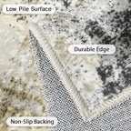 GENIMO Washable Area Rugs for Living Room, 10x14 Modern Non Slip Rugs, Low Pile - Image 7