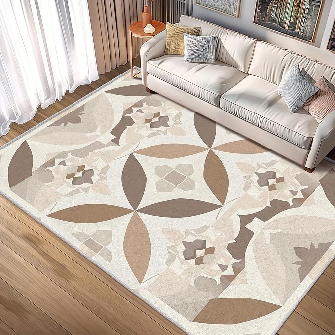 Geometric Rug, Washable 3x5 Rug - Image 2