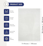 Abani Cream Area Rug 8' x 10' for Living Room, Bedroom - Image 2