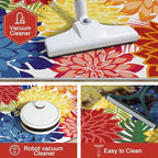 Colorful 3x5 Washable Rug for Living Room Tropical Botanical Modern Floral - Image 5