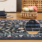 Washable Runner Rug 2.5 x 8 Non-Slip Non-Shedding Soft Vintage Bedside Low Pile - Image 5