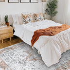 COMSLE 4x6 Rugs for Living Room Washable Area Rugs for Bedroom Faux Wool - Image 5