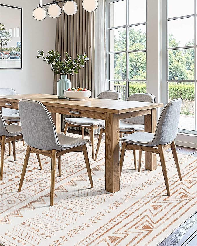 VEVOR 6 x 9 ft Area Rug Large Washable Rug Non-Slip and Tear-Resistant Soft - Image 5