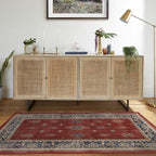 RUGGABLE Washable Vintage Area Rug – Verena Amber Red 4x6, Stain-Resistant - Image 2