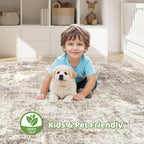 8x10 Area Rugs Living Room: Washable Large Abstract Soft Rug Stain Resistant - Image 7