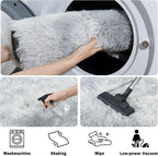 Soft Fluffy Area Rug for Bedroom, Fuzzy Shaggy Oval Throw Rugs for Bedside - Image 7