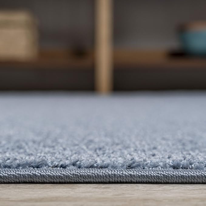 JONATHAN Y Haze Solid Low-Pile Classic Blue Indoor Area Rug 10x14, Minimalist - Image 7