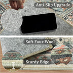 8x10 Machine Washable Area Rug for Living Room, Kids and Pets Friendly for - Image 6