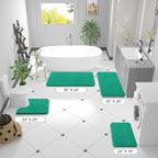 OLANLY Bathroom Rugs 30x20, Extra Soft Absorbent Chenille Bath Rugs, Rubber - Image 2