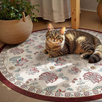 jinchan Elora 6ft Floral Round Rug - Image 3