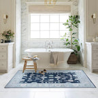 Fame Living Navy Blue Oushak Rug, Extra Large Area Rugs - Image 9