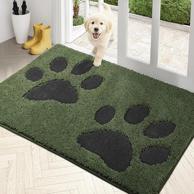 PURRUGS Dirt Trapping Door Mat 33.5" x 59", Non-Skid/Slip Machine Washable by PURRUGS