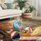 2x4 Autumn Forest Runner Rug for Hallway - Image 5