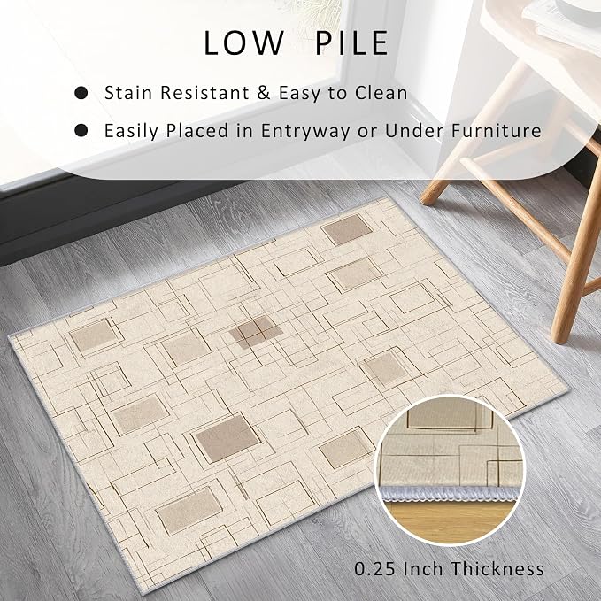 Geometric Rug, Washable 3x5 Rug - Image 4