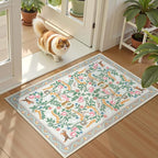 Collive 2x3 Rugs for Entryway, Small Washable Jungle Animal Door Mat Indoor by Collive