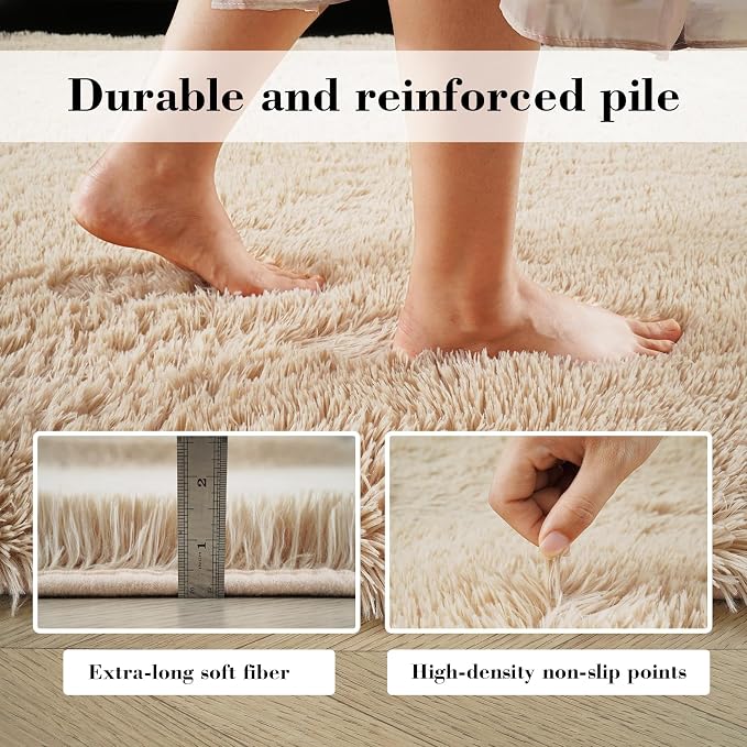 Soft Runner Rugs for Bedroom, Bedside Rug for Living Room Bedroom Kids Room - Image 5
