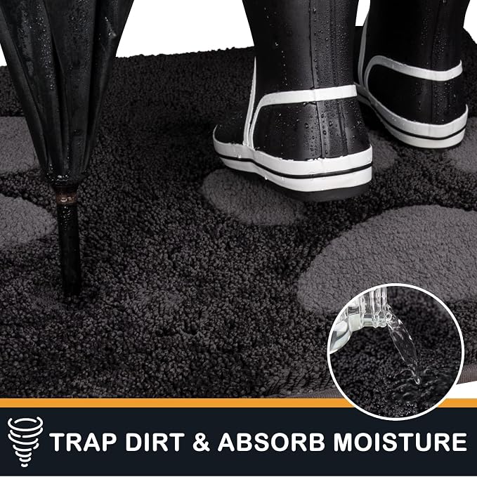 PURRUGS Dirt Trapping Door Mat 32" x 47", Non-Skid/Slip Machine Washable - Image 3