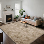 Fluffy Rug Shaggy Area Rug, Small Bedside Rug, Soft Fluffy Shaggy Entryway - Image 3