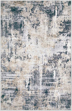 Area Rugs 8x10 Living Room: Washable Rug Modern Abstract Large Rugs Soft Non - Image 8