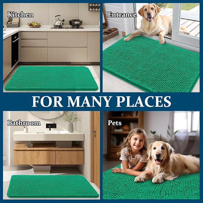 OLANLY Dog Door Mat for Muddy Paws 44x24, Absorbs Moisture and Dirt, Absorbent - Image 8
