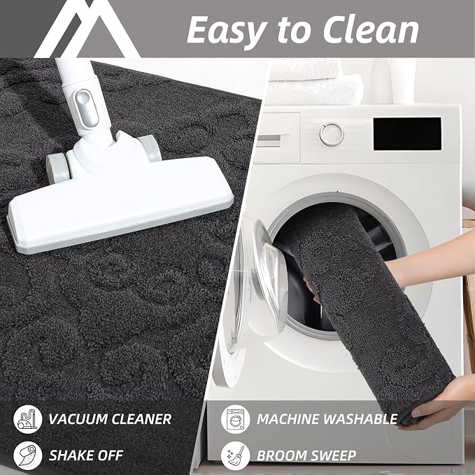 COSY HOMEER Door Mat 24”x36”, Absorbent Dirt Trapper Entryway Rugs, Non-Slip - Image 8
