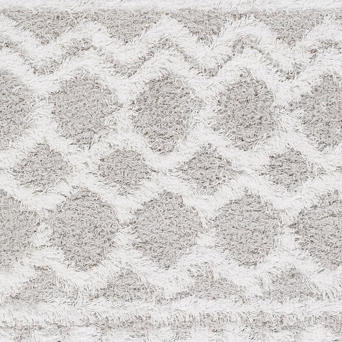 Livabliss Hapsburg Moroccan Shag Area Rug, Light Gray - Image 13