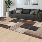 Modern Geometric Patchwork Indoor Runner Rug - Image 6