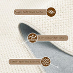 ANSSO Wool Rugs 8x10 for Living Room, 80% Merino Wool and 20% Cotton Soft - Image 4