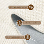 ANSSO Wool Area Rugs 9x12 Living Room, 80% Merino Wool and 20% Cotton Soft - Image 4