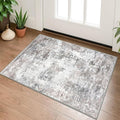 Small Abstract Area Rug 2x3 Entryway Rug Washable Door Mat Indoor Entrance by lansny