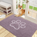 OLANLY Dog Door Mat for Muddy Paws 48x30, Paw Print Design, Absorbs Moisture by OLANLY