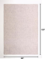 Hand-Tufted 100% Wool Pile Area Rug – Geometric Textured Grid Check Pattern – - Image 2