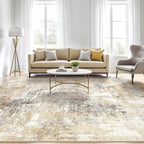 10x14 Area Rugs Living Room: Washable Large Abstract Modern Soft Rug Stain - Image 5