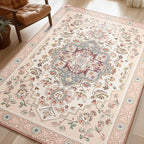 Phantoscope Washable Area Rug 9'x12' Non-Slip, Vintage Boho Rugs by Phantoscope