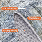 GENIMO Washable Area Rugs for Living Room, 8x10 Modern Non Slip Rugs, Low Pile - Image 6