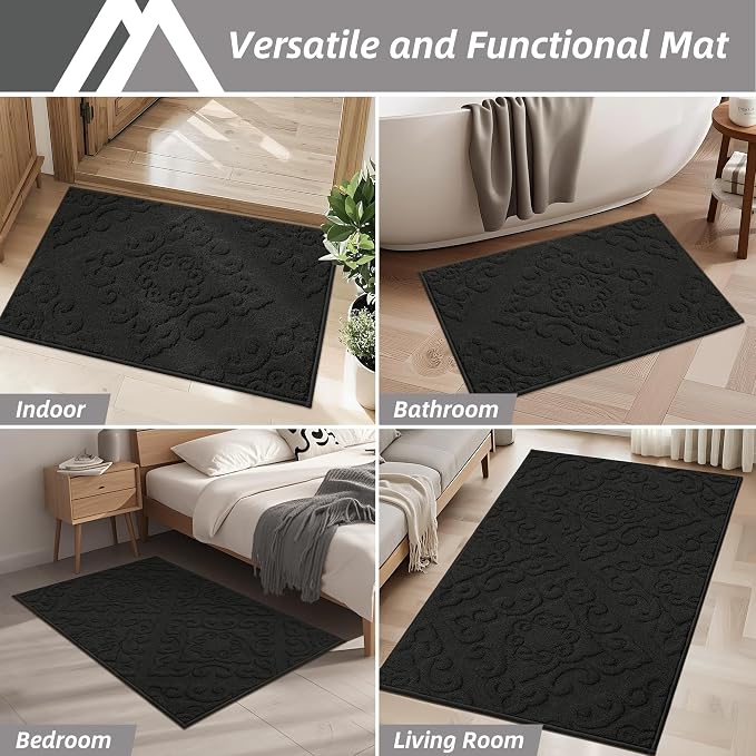 COSY HOMEER Door Mat 32”x48”, Absorbent Dirt Trapper Entryway Rugs, Non-Slip - Image 7