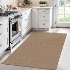 IOHOUZE Washable Area Rug 4x6 Non Slip Rubber Backed Woven Indoor Outdoor Rugs - Image 7