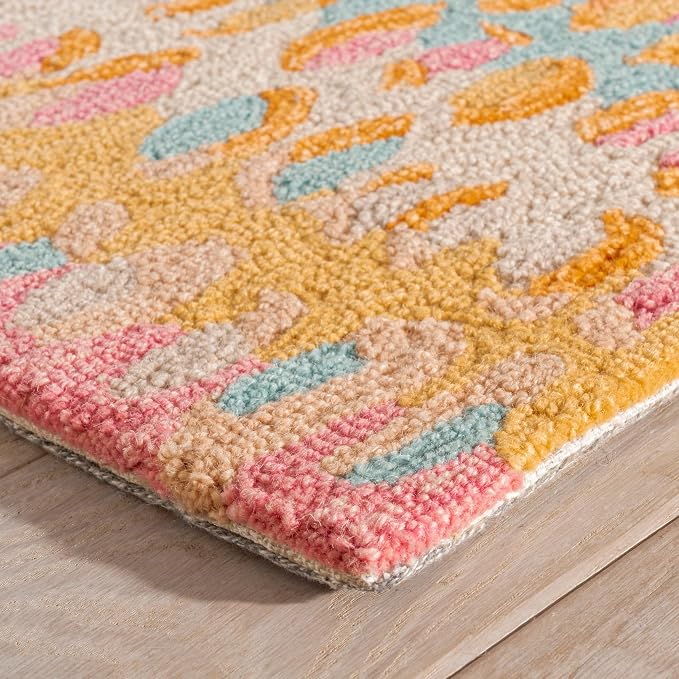 Dash & Albert Paint Chip Stone Hand Micro Hooked Wool Rug, 7.5 X 9.5 Feet - Image 5