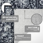 KILOCOCO Hallway Runner 2x7 Rug Runner Printed Vintage Floral Washable Kitchen - Image 5