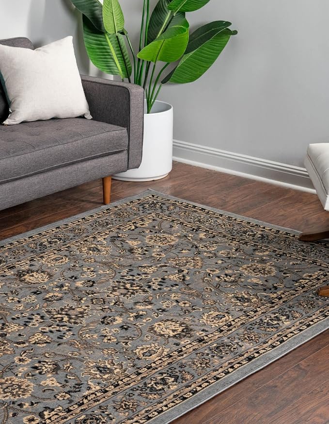 Rugs.com Yasmin Collection Rug – 8' x 10' Gray Medium Rug Perfect - Image 6