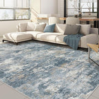 Nakagishi 10x14 Area Rugs Living Room: Washable Abstract Large Neutral Soft Rug by NakagishiAreaRug