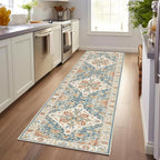 Enkor Runner Rugs for Hallway, 2.6x8 Washable Soft Non Slip Floor Rugs for by EnkorStore