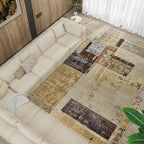 LOCHAS Rug for Living Room, Washable Soft Area Rugs for Bedroom 8x10, Abstract - Image 2