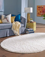Unique Loom Solid Shag Collection Area Rug - Image 3