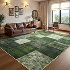 DweIke Washable Area Rugs for Living Room, 5x7 Soft Bedroom Rugs, Geometric - Image 2