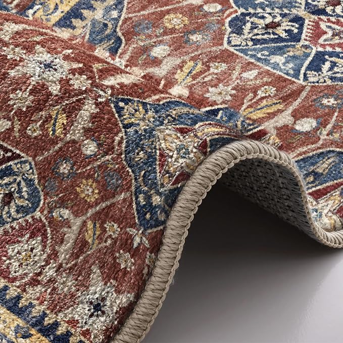 LUMI Indoor Door Mat 17x30, Washable Low Pile Entry Rug - Image 7