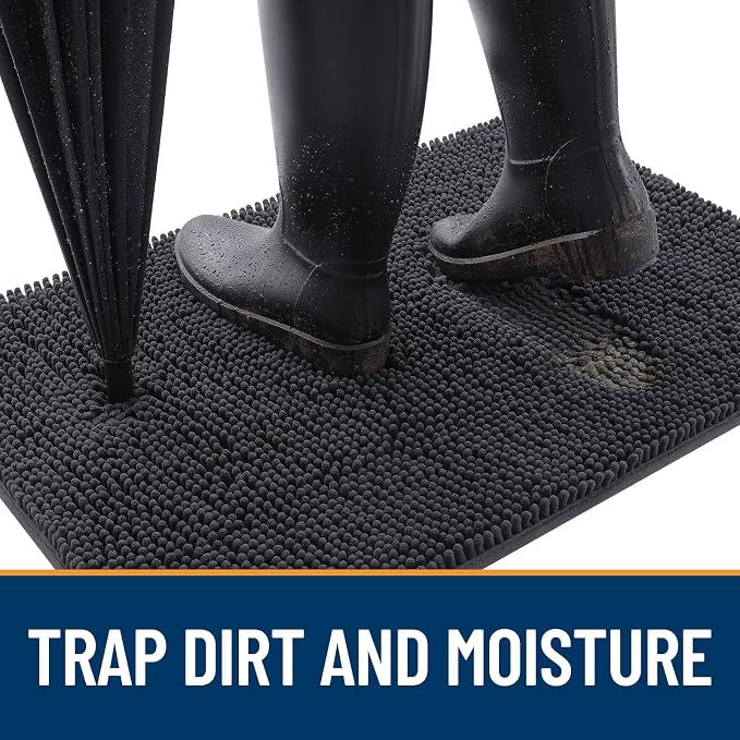 OLANLY Dog Door Mat for Muddy Paws 54x32, Absorbs Moisture and Dirt, Absorbent - Image 2