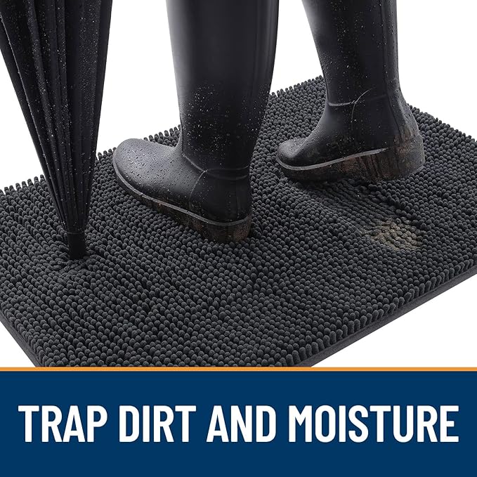 OLANLY Dog Door Mat for Muddy Paws 47x17, Absorbs Moisture and Dirt, Absorbent - Image 2