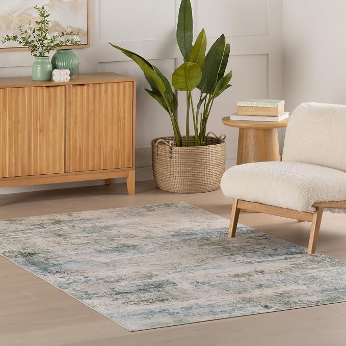 Dash & Albert Blaire Mineral Machine Washable Rug, 4 X 6 Feet - Image 4